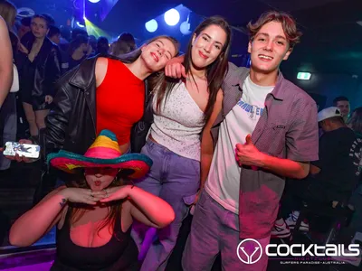 A professional photo of guests enjoying themselves at Cocktails Nightclub from our gallery.