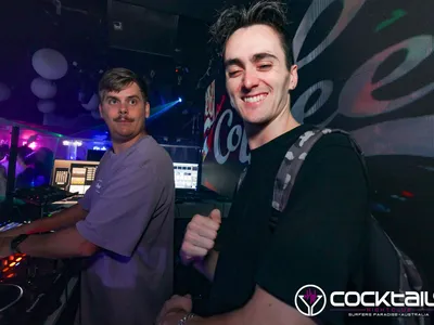 A professional photo of guests enjoying themselves at Cocktails Nightclub from our gallery.