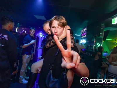 A professional photo of guests enjoying themselves at Cocktails Nightclub from our gallery.