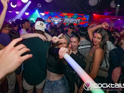 A professional photo of guests enjoying themselves at Cocktails Nightclub from our gallery.