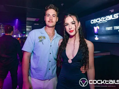 A professional photo of guests enjoying themselves at Cocktails Nightclub from our gallery.