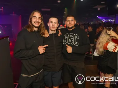 A professional photo of guests enjoying themselves at Cocktails Nightclub from our gallery.