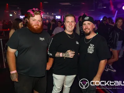 A professional photo of guests enjoying themselves at Cocktails Nightclub from our gallery.