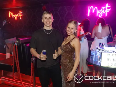 A professional photo of guests enjoying themselves at Cocktails Nightclub from our gallery.