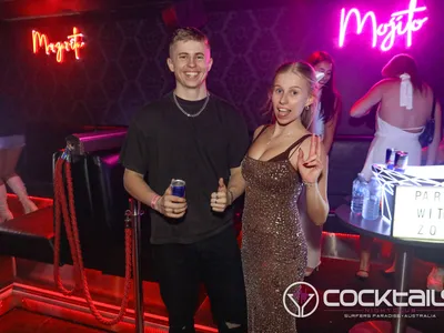 A professional photo of guests enjoying themselves at Cocktails Nightclub from our gallery.