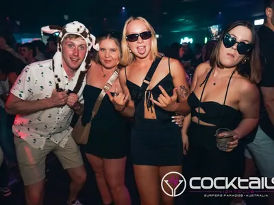 A professional photo of guests enjoying themselves at Cocktails Nightclub from our gallery.