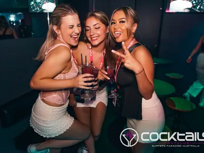 A professional photo of guests enjoying themselves at Cocktails Nightclub from our gallery.