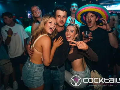 A professional photo of guests enjoying themselves at Cocktails Nightclub from our gallery.