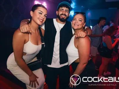 A professional photo of guests enjoying themselves at Cocktails Nightclub from our gallery.