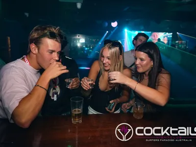 A professional photo of guests enjoying themselves at Cocktails Nightclub from our gallery.