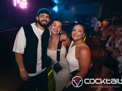 A professional photo of guests enjoying themselves at Cocktails Nightclub from our gallery.