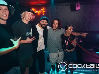 A professional photo of guests enjoying themselves at Cocktails Nightclub from our gallery.