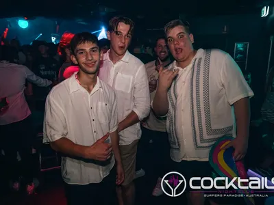 A professional photo of guests enjoying themselves at Cocktails Nightclub from our gallery.