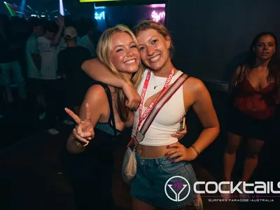 A professional photo of guests enjoying themselves at Cocktails Nightclub from our gallery.