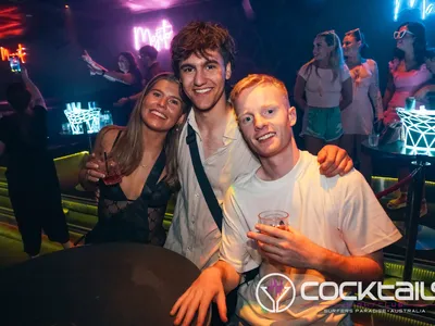 A professional photo of guests enjoying themselves at Cocktails Nightclub from our gallery.