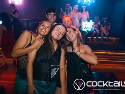 A professional photo of guests enjoying themselves at Cocktails Nightclub from our gallery.