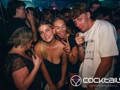 A professional photo of guests enjoying themselves at Cocktails Nightclub from our gallery.