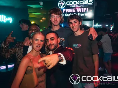 A professional photo of guests enjoying themselves at Cocktails Nightclub from our gallery.