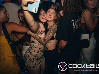 A professional photo of guests enjoying themselves at Cocktails Nightclub from our gallery.