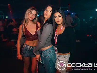 A professional photo of guests enjoying themselves at Cocktails Nightclub from our gallery.