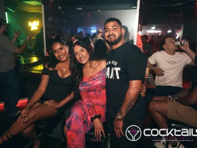 A professional photo of guests enjoying themselves at Cocktails Nightclub from our gallery.