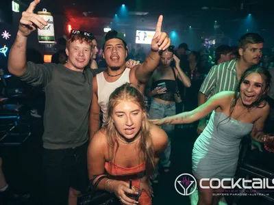 A professional photo of guests enjoying themselves at Cocktails Nightclub from our gallery.