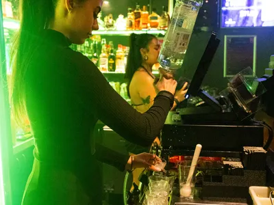 A professional photo of guests enjoying themselves at Cocktails Nightclub from our gallery.