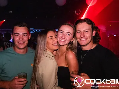 A professional photo of guests enjoying themselves at Cocktails Nightclub from our gallery.