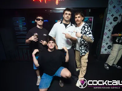 A professional photo of guests enjoying themselves at Cocktails Nightclub from our gallery.