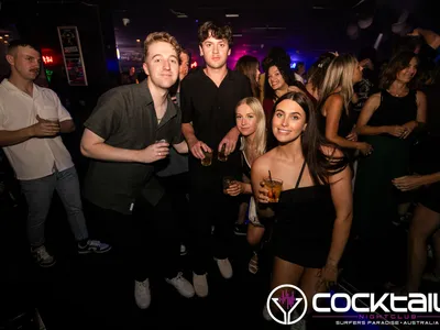 A professional photo of guests enjoying themselves at Cocktails Nightclub from our gallery.