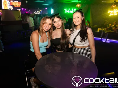 A professional photo of guests enjoying themselves at Cocktails Nightclub from our gallery.