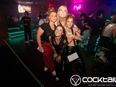 A professional photo of guests enjoying themselves at Cocktails Nightclub from our gallery.