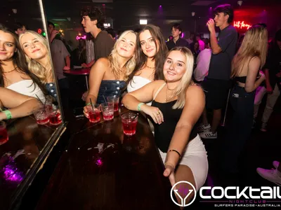 A professional photo of guests enjoying themselves at Cocktails Nightclub from our gallery.