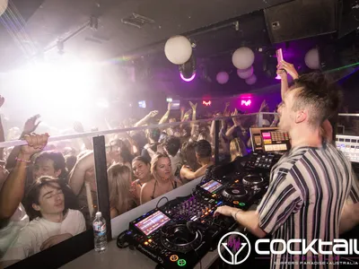 A professional photo of guests enjoying themselves at Cocktails Nightclub from our gallery.