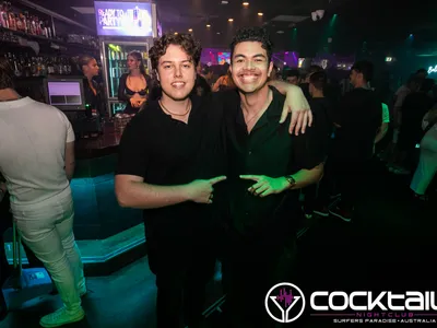 A professional photo of guests enjoying themselves at Cocktails Nightclub from our gallery.