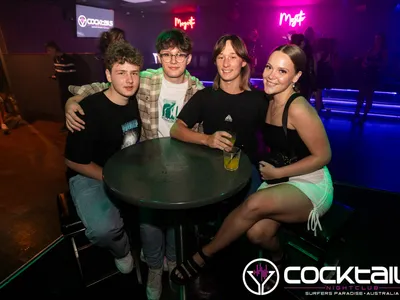 A professional photo of guests enjoying themselves at Cocktails Nightclub from our gallery.