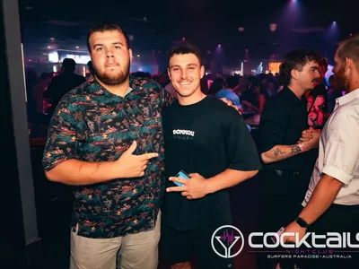 A professional photo of guests enjoying themselves at Cocktails Nightclub from our gallery.