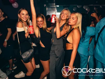 A professional photo of guests enjoying themselves at Cocktails Nightclub from our gallery.