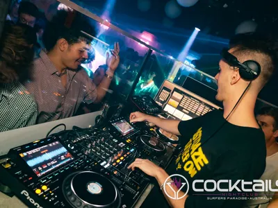 A professional photo of guests enjoying themselves at Cocktails Nightclub from our gallery.