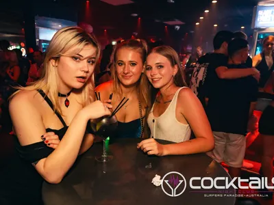 A professional photo of guests enjoying themselves at Cocktails Nightclub from our gallery.