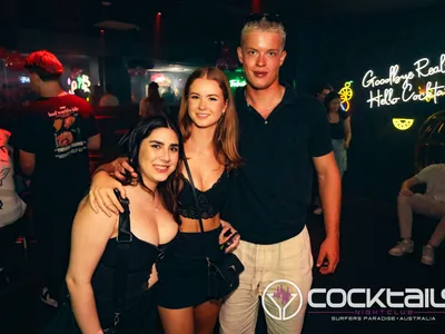 A professional photo of guests enjoying themselves at Cocktails Nightclub from our gallery.