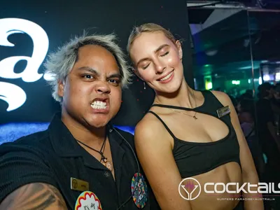 A professional photo of guests enjoying themselves at Cocktails Nightclub from our gallery.