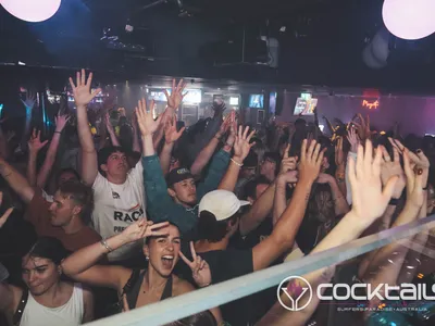 A professional photo of guests enjoying themselves at Cocktails Nightclub from our gallery.