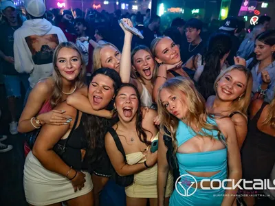 A professional photo of guests enjoying themselves at Cocktails Nightclub from our gallery.