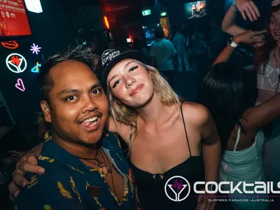 A professional photo of guests enjoying themselves at Cocktails Nightclub from our gallery.