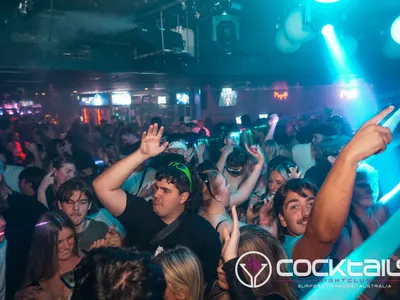 A professional photo of guests enjoying themselves at Cocktails Nightclub from our gallery.