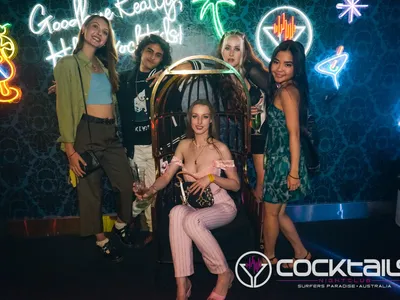 A professional photo of guests enjoying themselves at Cocktails Nightclub from our gallery.