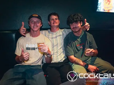 A professional photo of guests enjoying themselves at Cocktails Nightclub from our gallery.