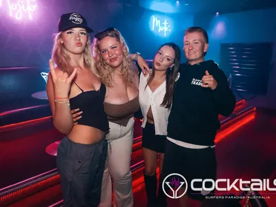 A professional photo of guests enjoying themselves at Cocktails Nightclub from our gallery.