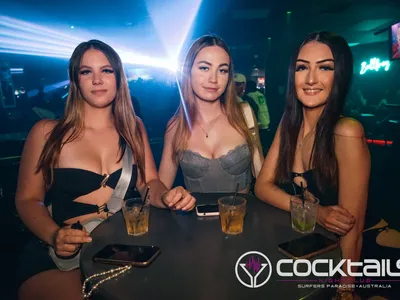 A professional photo of guests enjoying themselves at Cocktails Nightclub from our gallery.